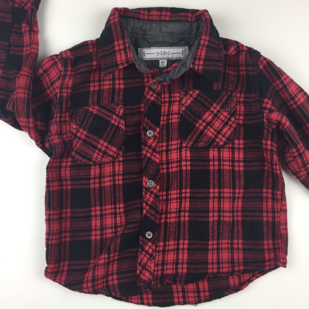 Boy’s Plaid Shirt Size 4T- Like New